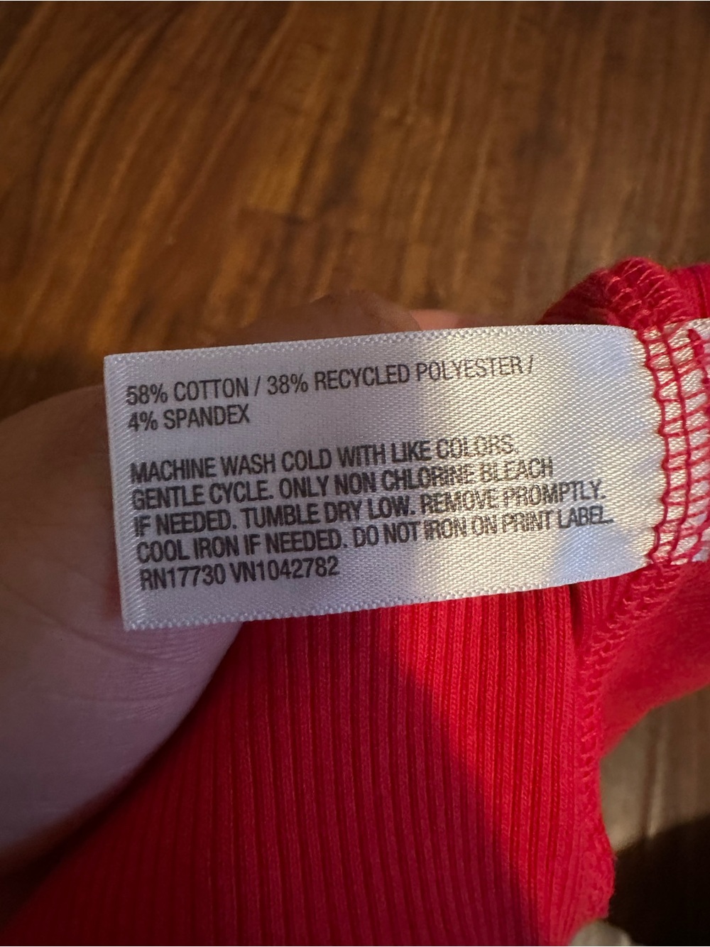 wild fable Bright Red Ribbed Tank Top - Picture 3 of 3